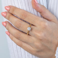 Load image into Gallery viewer, Luminesce Lab Grown 9ct Yellow Gold 0.25 Carat Diamond Ring with 11 Diamonds