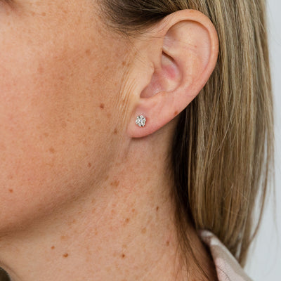 Luminesce Lab Grown Diamond 1/4 Carat Stud Earrings in Sterling Silver