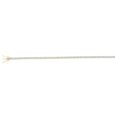 1/2 Carat Luminesce Lab Grown Diamond 17.5cm Tennis Bracelet in 9ct Yellow Gold