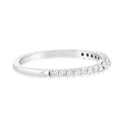 Luminesce Lab Grown 1/3 Carat Diamond Eternity Curve in 18ct White Gold