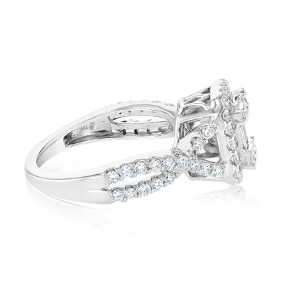 Luminesce Lab Grown 18ct White Gold 1 Carat Diamond Ring