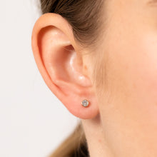 Load image into Gallery viewer, Luminesce Lab Grown 9ct Yellow Gold 1/6 Carat Diamond Bezel Set Earrings