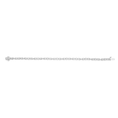 Luminesce Lab Grown Sterling Silver Tennis 0.04 Carat Diamond Bracelet