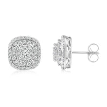 Load image into Gallery viewer, Luminesce Lab Grown 10ct White Gold 1 Carat Diamond Stud Earrings
