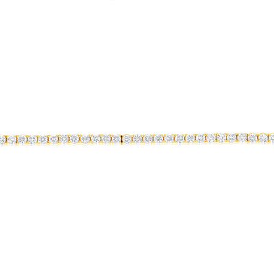 Luminesce Lab Grown 4 Carat Diamond Tennis Bracelet in 9ct Yellow Gold
