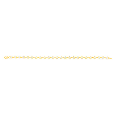 Luminesce Lab Grown 1.9 Carat Diamond 18cm Bracelet in 9ct Yellow Gold