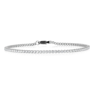 Luminesce Lab Grown 2 Carats Diamond Tennis Bracelet in 10ct White Gold