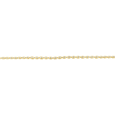 Luminesce Lab Grown Diamond 1 Carat Fancy Bracelet in 9ct Yellow Gold