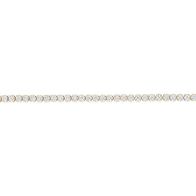 Luminesce Lab Grown 2.00 Carat Diamond Tennis Bracelet in Gold Plated Silver