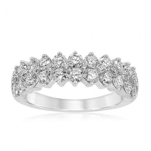 Load image into Gallery viewer, Luminesce Lab Grown 9ct White Gold 1.50 Carat Diamond Dress Ring with 32 Diamonds