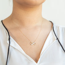Load image into Gallery viewer, Luminesce Lab Grown Infinity Diamond Pendant in 9ct Yellow Gold