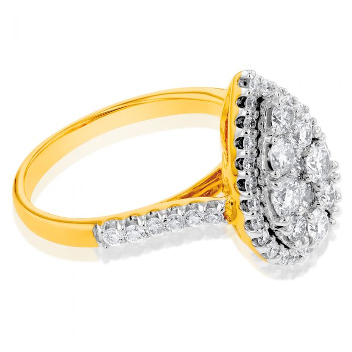9ct Yellow Gold 2 Carat Luminesce Laboratory Grown Diamond Ring