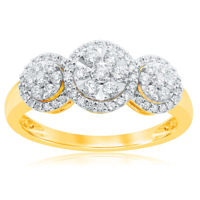 9ct Yellow Gold 0.45 Carat Luminesce Laboratory Grown Diamond Ring