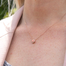 Load image into Gallery viewer, Luminesce Lab Grown Pink and White Diamond Pendant with Chain Included