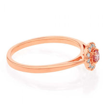 Load image into Gallery viewer, Luminesce Lab Grown Pink &amp; White 20-24Pt Diamond Ring set in 9ct Rose Gold