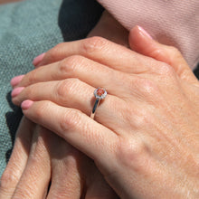 Load image into Gallery viewer, Luminesce Lab Grown Diamond Ring With Pink Centre Diamond set in 18ct WG