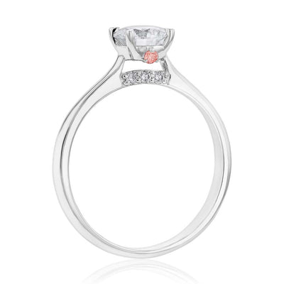 Luminesce Lab Grown 18ct White Gold 1 Carat Diamond Solitaire Engagment Ring