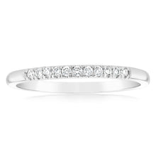 Load image into Gallery viewer, Luminesce Lab Grown Diamond 10-14pt Eternity Ring in 9ct White Gold