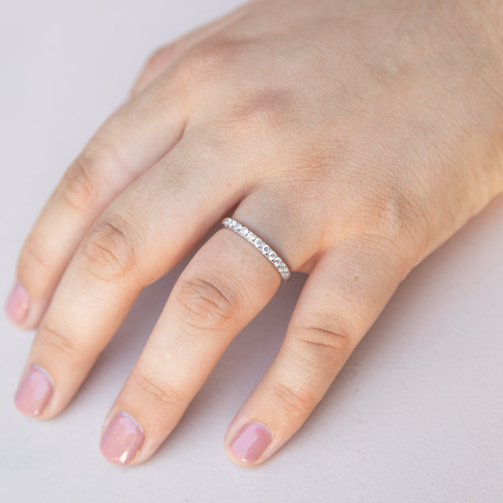 Luminesce Lab Grown Diamond 1/3 Carat Eternity Ring in 9ct White Gold