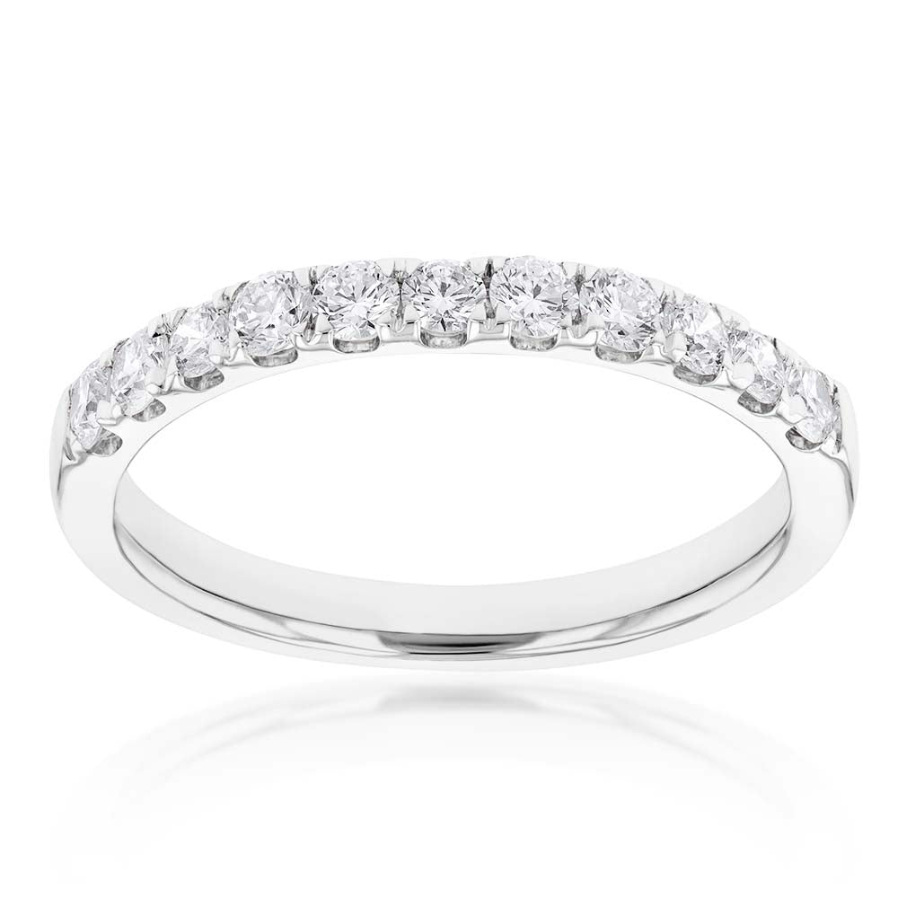 Luminesce Lab Grown Diamond 1/2 Carat Eternity Ring in 9ct White Gold