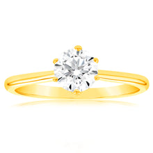 Load image into Gallery viewer, Luminesce Lab Grown 1 Carat Solitaire Engagement Ring in 14ct Yellow Gold