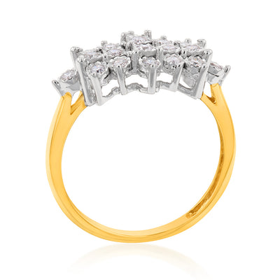 Luminesce Lab Grown Diamond 1/4 Carat Dress Ring in 9ct Yellow Gold