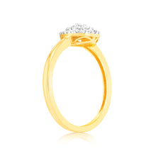 Load image into Gallery viewer, Luminesce Laboratory Grown Pear 1/6 Carat Diamond Ring in 9ct Yellow Gold