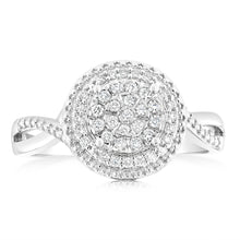 Load image into Gallery viewer, Luminesce Lab Grown Diamond Silver 1/4 Carat Dress Ring