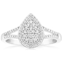 Load image into Gallery viewer, Luminesce Lab Grown Diamond Silver 1/4 Carat Dress Ring