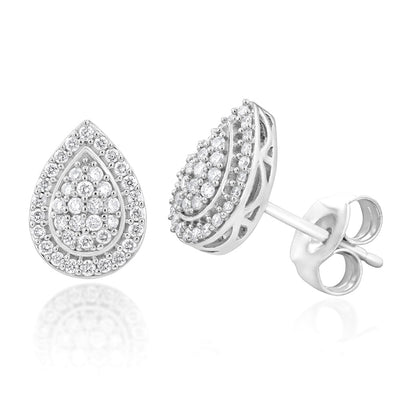 Luminesce Lab Grown 1/4 Carat Diamond Stud Earrings in Sterling Silver