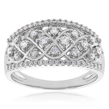 Load image into Gallery viewer, Luminesce Lab Grown Diamond Silver 1/2 Carat Dress Ring