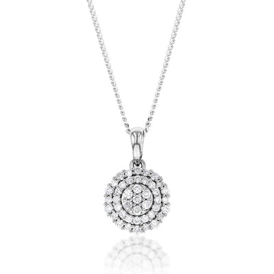 Luminesce Lab Grown 1/4 Carat Diamond in Sterling Silver Pendant on Chain