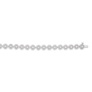 Luminesce Lab Grown 1/2 Carat Diamond in Sterling Silver Tennis Bracelet 18.4cm Length