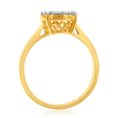 Luminesce Lab Grown 9ct Yellow Gold 1/2 Carat Diamond Ring