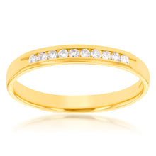 Load image into Gallery viewer, Luminesce Lab Grown Diamond 10-14pt Eternity Ring in 9ct Yellow Gold