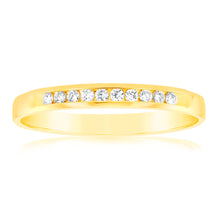 Load image into Gallery viewer, Luminesce Lab Grown Diamond 10-14pt Eternity Ring in 9ct Yellow Gold