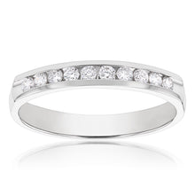 Load image into Gallery viewer, Luminesce Lab Grown Diamond 1/5 Carat Eternity Ring in 9ct White Gold