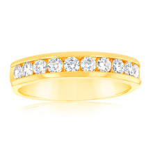 Load image into Gallery viewer, Luminesce Lab Grown Diamond 1/2 Carat Eternity Ring in 9ct Yellow Gold