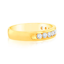 Load image into Gallery viewer, Luminesce Lab Grown Diamond 1/2 Carat Eternity Ring in 9ct Yellow Gold