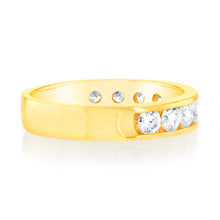 Load image into Gallery viewer, Luminesce Lab Grown Diamond 1 Carat Eternity Ring in 9ct Yellow Gold