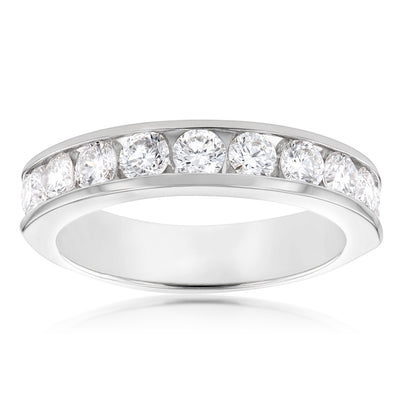 Luminesce Lab Grown Diamond 1 Carat Eternity Ring in 9ct White Gold