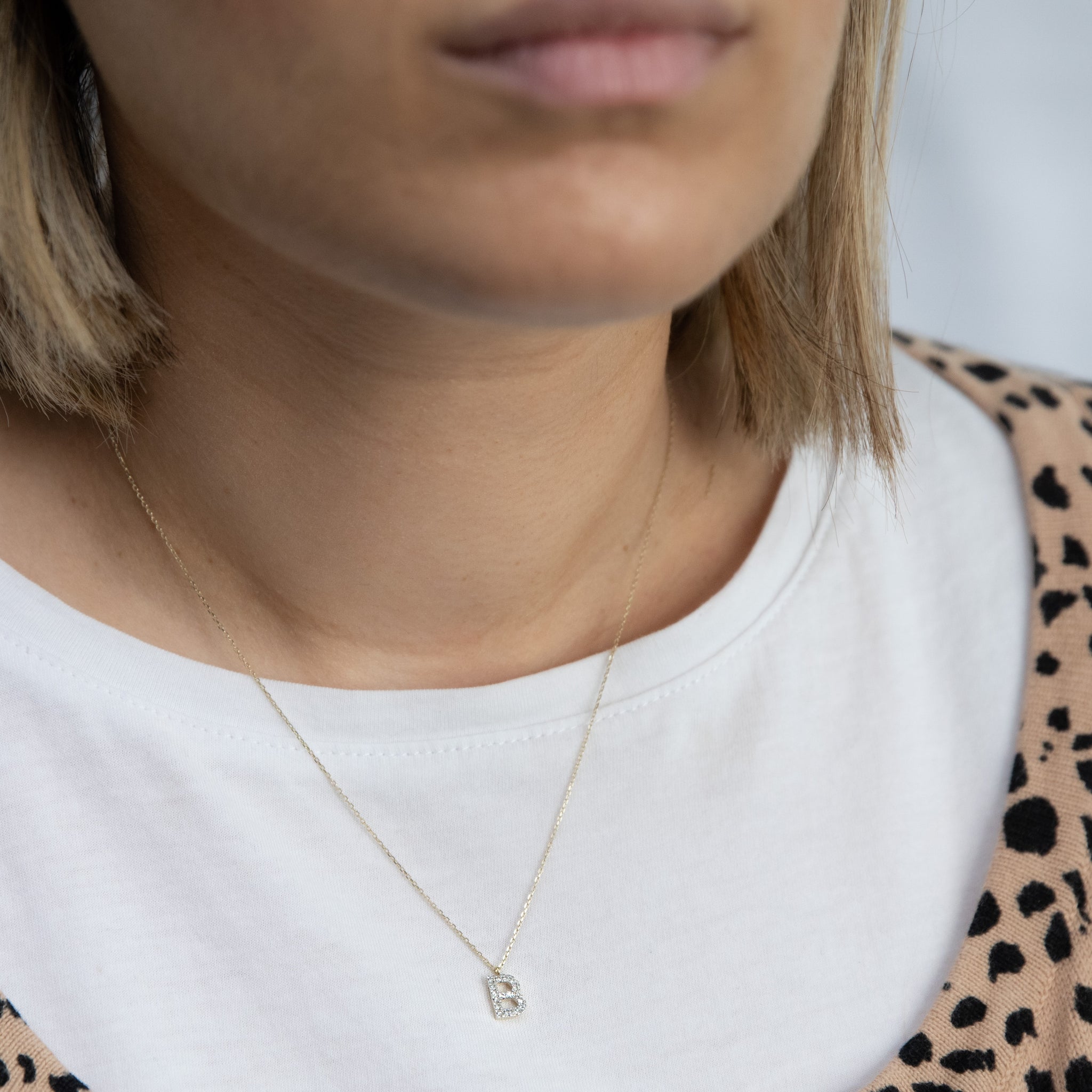 B initial deals necklace diamond