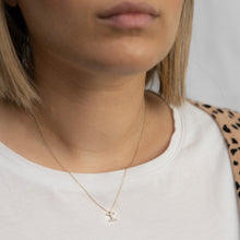 Load image into Gallery viewer, Luminesce Lab Diamond I Initial Pendant in 9ct Yellow Gold with Adjustable 45cm Chain
