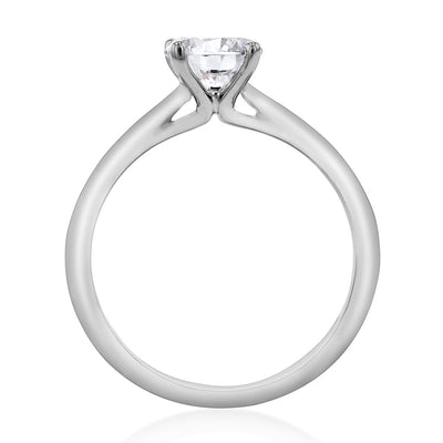 Luminesce Lab Grown 1 Carat Solitaire 4 Claw Ring in 14ct White Gold