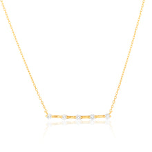 Load image into Gallery viewer, Luminesce Lab Grown Diamond Bar Pendant in 9ct Yellow Gold