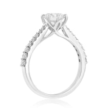 Load image into Gallery viewer, Luminesce Lab Grown 1.4 Carat Fancy Diamond Ring in 14ct White Gold