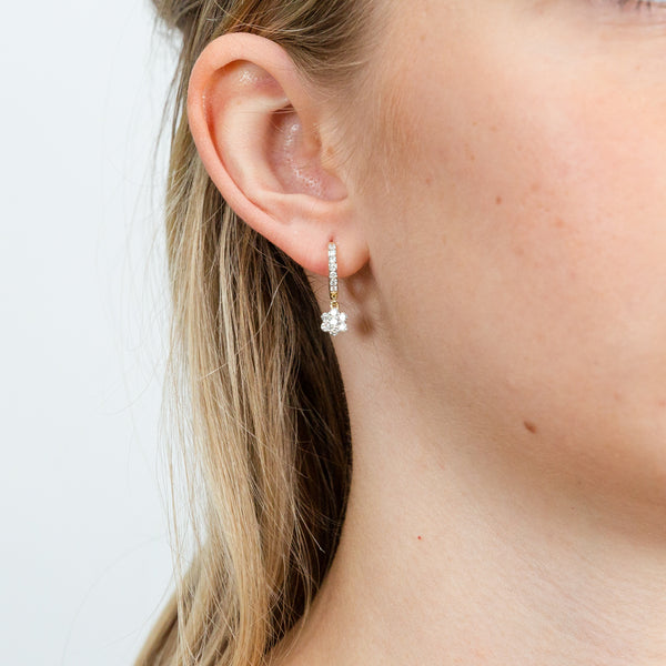 Luminesce Lab Grown 1/2 Carat Diamond Drop Earring in 9ct Yellow