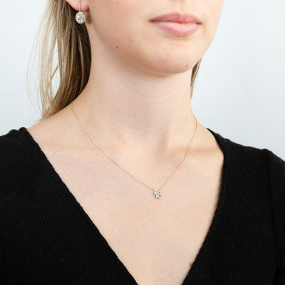 Luminesce Lab Grown Diamond 18 Pendant in 9ct Yellow Gold on Adjustable 45cm Chain