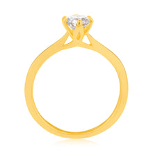 Load image into Gallery viewer, Luminesce Lab Grown 3/4 Carat Diamond Solitaire Ring set in 14ct Yellow Gold