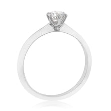 Load image into Gallery viewer, Luminesce Lab Grown 1/2 Carat Diamond Solitaire Ring set in 14ct White Gold